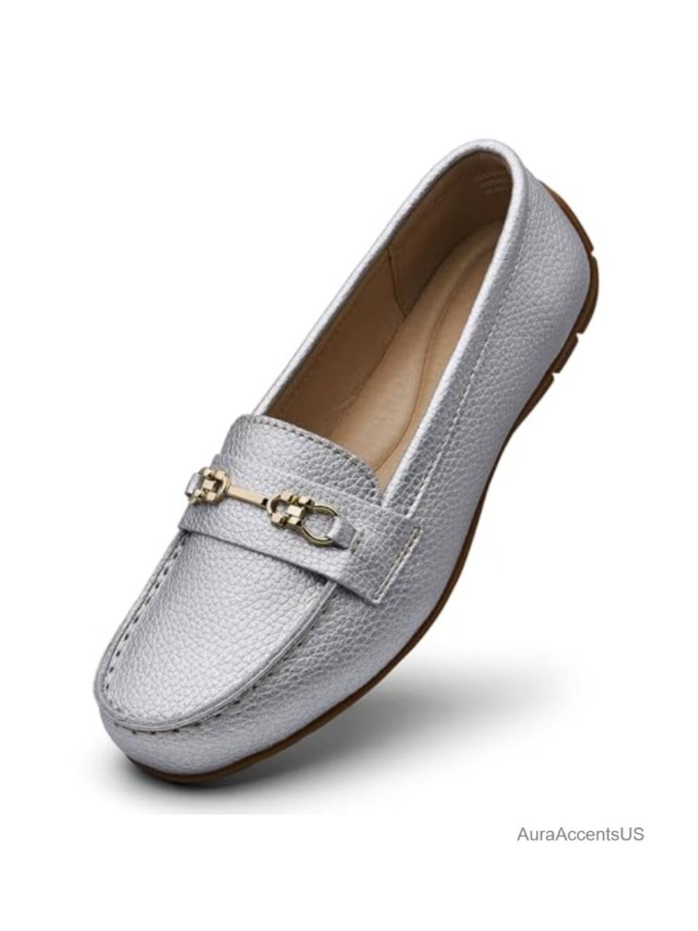 Genuine Leather Loafers Slip-On Memory Foam Comfort Business Casual Shoes